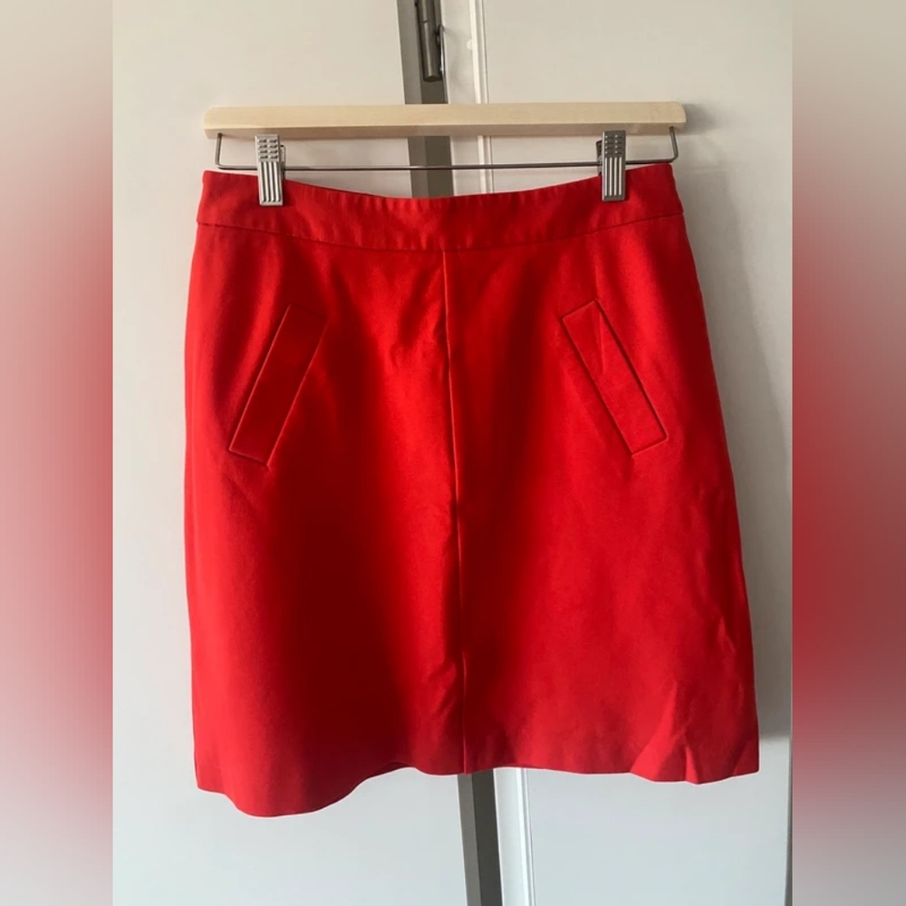 Mario Serrani Vibrant Red Pencil Skirt